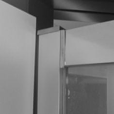 Mereo Lima sprchové dvere lietacie, 95x190 cm, chróm ALU, sklo Point 6 mm CK80582K - Mereo