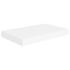 Vidaxl Plávajúce nástenné police 4 ks, biele 40x23x3,8 cm, MDF