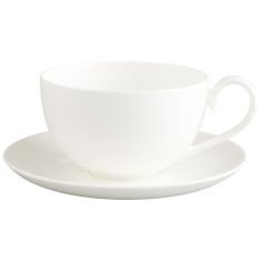 Villeroy & Boch +++Royal, Wh.cof.cup&saucer XL 2pcs