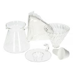 Hario Hario - V60 Glass Brewing Kit - Sklenený dripper + server + sada filtrov