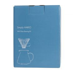 Hario Hario - V60 Glass Brewing Kit - Sklenený dripper + server + sada filtrov