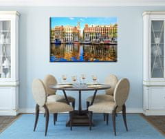 Peknastena  Obrazy na stenu - Domy v Amsterdame - 120x80cm