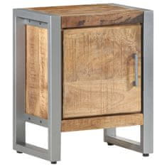 Vidaxl Nočný stolík, 40x30x50 cm, surové mangové drevo