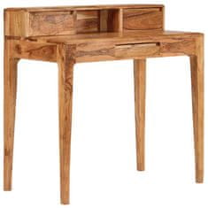 Vidaxl Písací stôl so zásuvkami, masívne drevo 88x50x90 cm