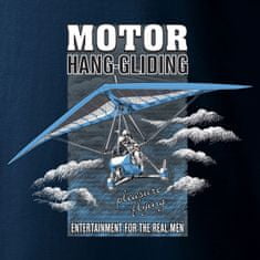 Tričko s motorizovaným závesným klzákom MOTOR HANG-GLIDING, S