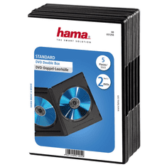 HAMA DVD obal, double, 5 ks/bal., farba čierna