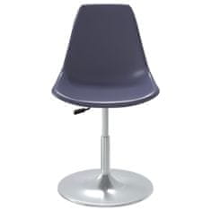 Vidaxl Otočné jedálenské stoličky 2 ks fialové PP