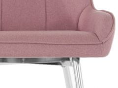 Danish Style Jedálenská stolička Jussi (SADA 2 ks), tkanina, ružová