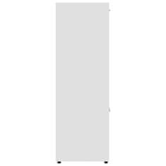 Vidaxl Knižnica, biela 90x30x90 cm, drevotrieska