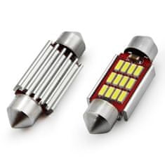 AMIO LED žiarovky CANBUS 4014 12SMD Festoon C5W C10W C3W 36mm biele 12V/24V