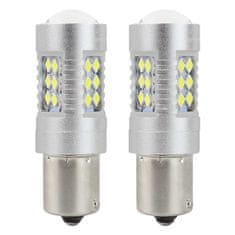 AMIO LED žiarovky CANBUS 3030 24SMD 1156 BA15S P21W White 12V/24V