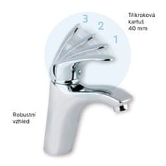 Mereo Sonáta drezová batéria nástenná 150 mm s ramienkom plochým vyhnutým 210 mm M-CB301N - Mereo