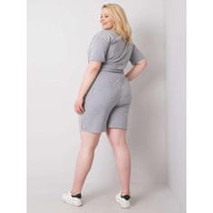 BASIC FEEL GOOD Dámske plus size šortky WINNIE sivé RV-SN-6336.04_362657 3XL