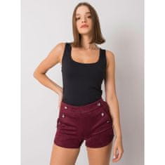 RUE PARIS Dámske šortky Jaylah RUE PARIS burgundy CHA-SN-1257.89P_373108 L-XL