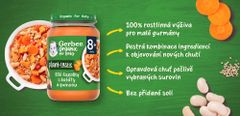 Gerber Organic 100% rastlinný príkrm bielej fazuľky so sladkým zemiakom a quinoou 6x190 g