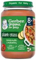 Gerber Organic 100% rastlinný príkrm ratatouille s makarónmi 6x190 g