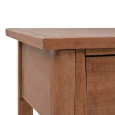 Petromila vidaXL Konzolový stolík z jedľového dreva 126x40x77,5 cm hnedý 