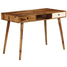 Petromila vidaXL Písací stôl 110x55x76 cm masívne sheeshamové drevo