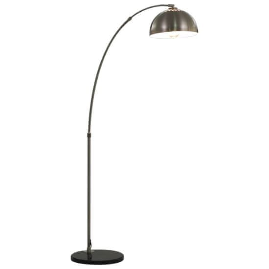 Vidaxl Oblúková lampa strieborná 170 cm 60 W E27