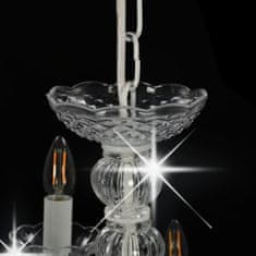 Petromila vidaXL Luster 2-vrstvový biely 15 x E14 žiarovky