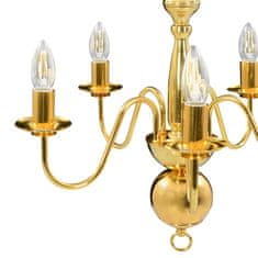 Petromila vidaXL Luster zlatý 5 x E14 žiarovky