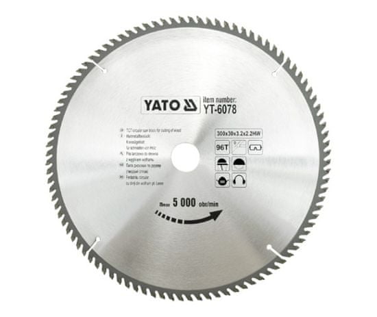 YATO Píla WIDIA 300X30Mm 96 zubov 6078