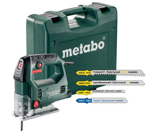 Metabo Skicovacia píla Steb 65 Quick, prepravný kufor + 20 pílových listov