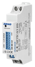 Orno 1-fázový elektromer, 40A, stredný, impulzný výstup, podsvietenie, 1 modul