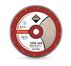 shumee RUBI DIAMANTOVÝ DISK CPX 250 x 25,4 mm PRO, NA PORCELÁNOVÉ DLAŽBY