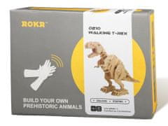 Robotime Rokr 3D drevené puzzle Chodiaci T-Rex 85 dielikov