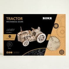 Robotime Rokr 3D drevené puzzle Traktor 135 dielikov