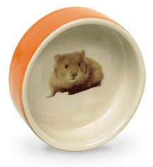 Nobby Miska pre hlodavce a malé zvieratá "Hamster" oranžová Ø7,5x2,5cm