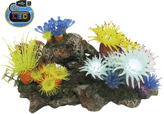 Nobby Dekorácia do akvária Aplysina s rastlinami, s LED 27cm