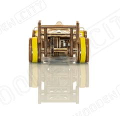 Wooden city 3D puzzle Pretekárske auto Bolid 108 dielikov