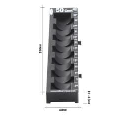 Rottner Cent 50 priehradka na euromince čierna | | 4 x 4.5 x 18 cm