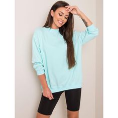 BASIC FEEL GOOD Dámska mikina s kapucňou TWIST mint green RV-BL-5185.87P_351725 S-M