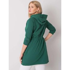 RELEVANCE Dámska plus size mikina NORIMA tmavozelená RV-BL-6853.10P_378200 Univerzálne