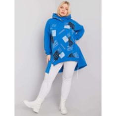 RELEVANCE Dámska mikina plus size IVES tmavomodrá RV-BL-7217.79P_379306 Univerzálne