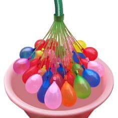 Netscroll 111 vodných balónov, balóny na slamkách pre rýchlejšie plnenie, rôznych farieb, skvelá vodná zábava počas horúcich letných dní, WaterBalloons