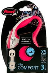 Nobby Samonavíjacie vodítko pre psy Flexi Comfort XS páska páska 3 m červená