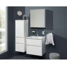 Mereo Opto kúpeľňová skrinka s keramickým umývadlom, spodná, biela/dub, 2 zásuvky CN930 - Mereo