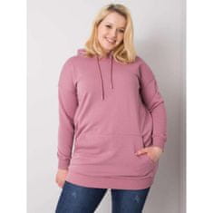 BASIC FEEL GOOD Dámska mikina plus size LUNA pink RV-BL-6338.19X_362524 XL