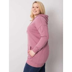 BASIC FEEL GOOD Dámska mikina plus size LUNA pink RV-BL-6338.19X_362524 XL