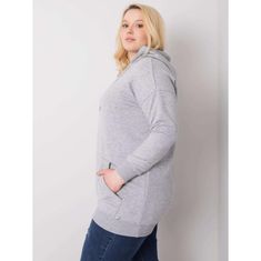 BASIC FEEL GOOD Dámska mikina plus size LUNA šedá RV-BL-6338.19X_362525 XL