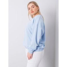 BASIC FEEL GOOD Dámska plus size bavlnená mikina MISCHA light blue RV-BL-6316.16X_363104 2XL