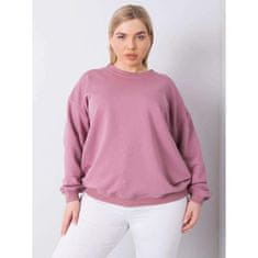 BASIC FEEL GOOD Dámska plus size mikina s kapucňou MISCHA pink RV-BL-6316.16X_363101 2XL