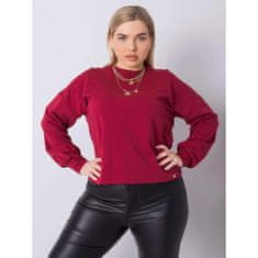 BASIC FEEL GOOD Dámska plus size mikina FLORENTIA bordová RV-BL-6317.94_363108 XL