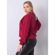 BASIC FEEL GOOD Dámska plus size mikina FLORENTIA bordová RV-BL-6317.94_363108 XL