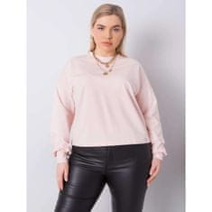 BASIC FEEL GOOD Dámska plus size mikina FLORENTIA svetlo ružová RV-BL-6317.94_363110 XL