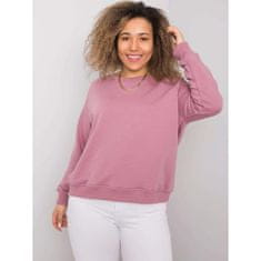 BASIC FEEL GOOD Dámska plus size bavlnená mikina DONNA pink RV-BL-6326.02X_362635 XL